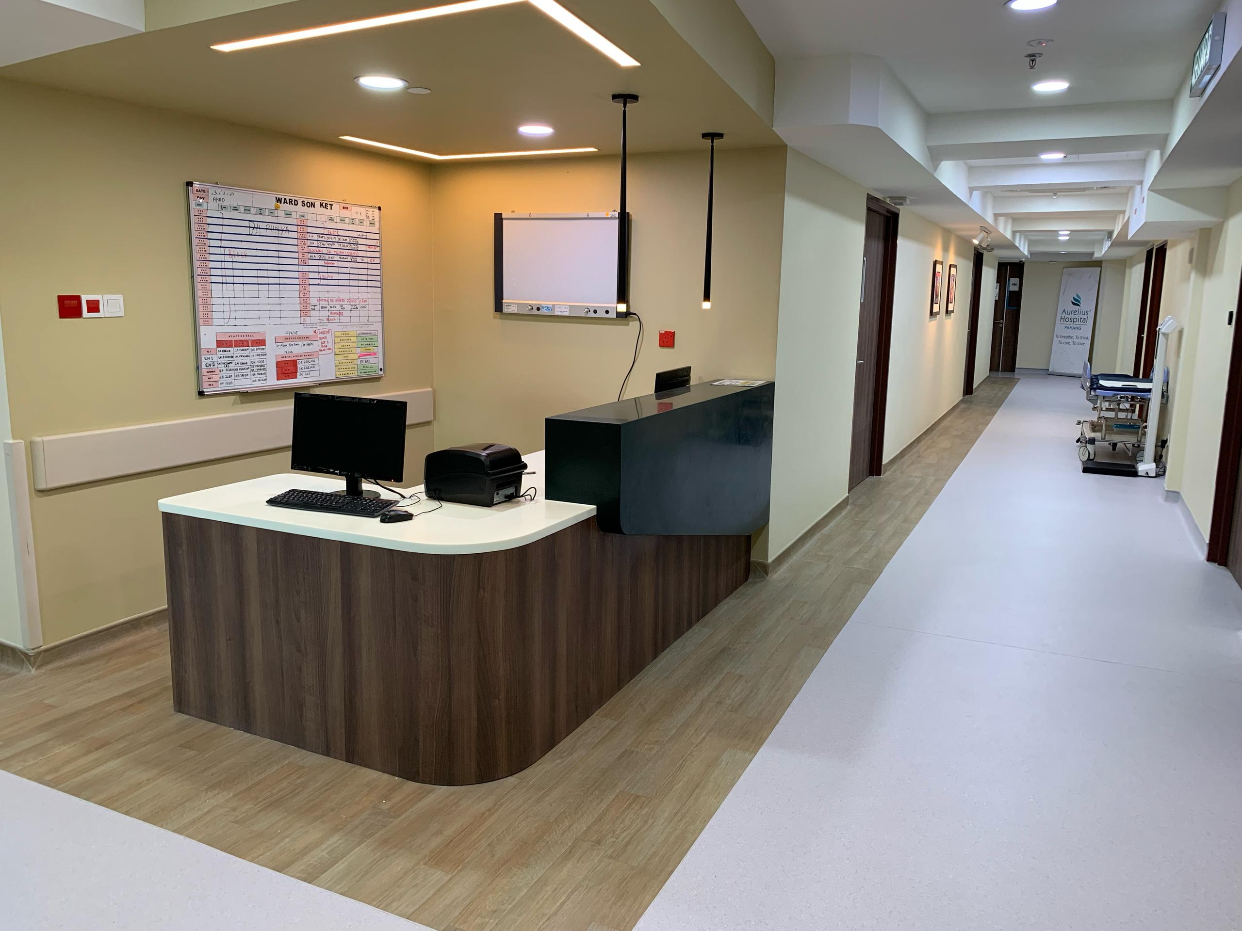 Closer View of Ward Reception